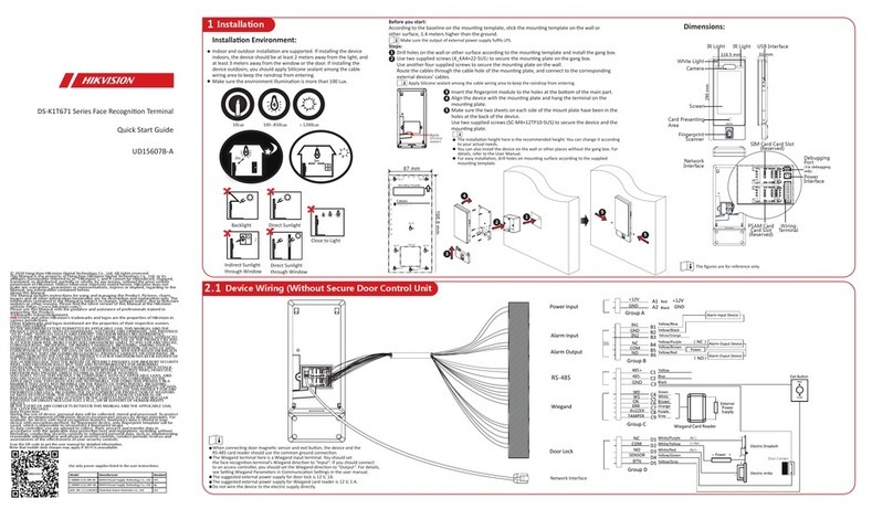 HIK VISION DS-K1T671 Series User manual HIK VISION DS-K1T671 Series User manual