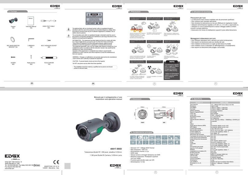 Vimar ELVOX 46617.550D User manual