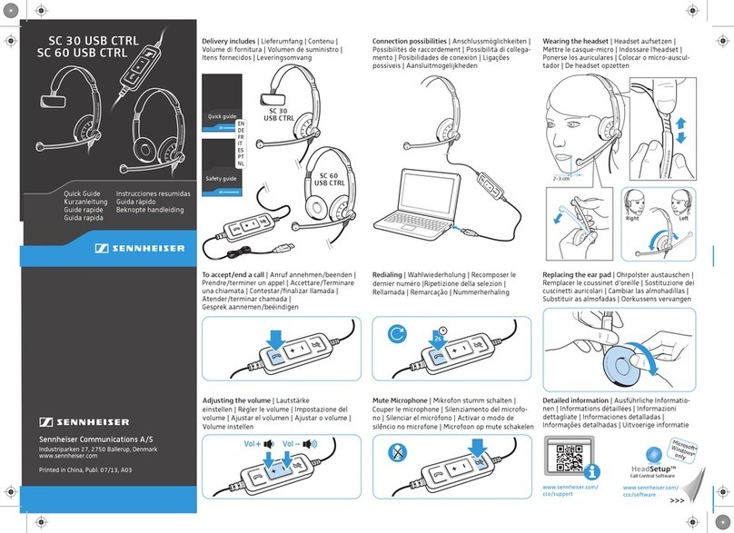 Sennheiser SC 60 USB CTRL quick guide