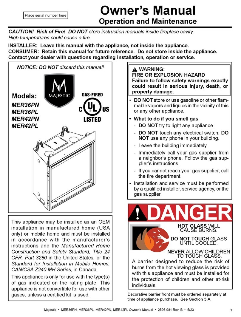 Majestic MER36PN owner's manual Majestic MER36PN owner's manual