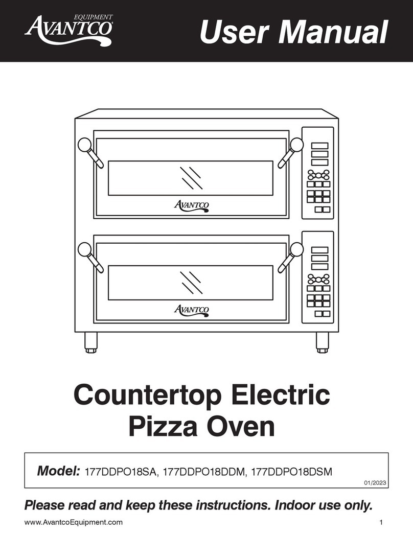 Avantco 177DDPO18SA user manual