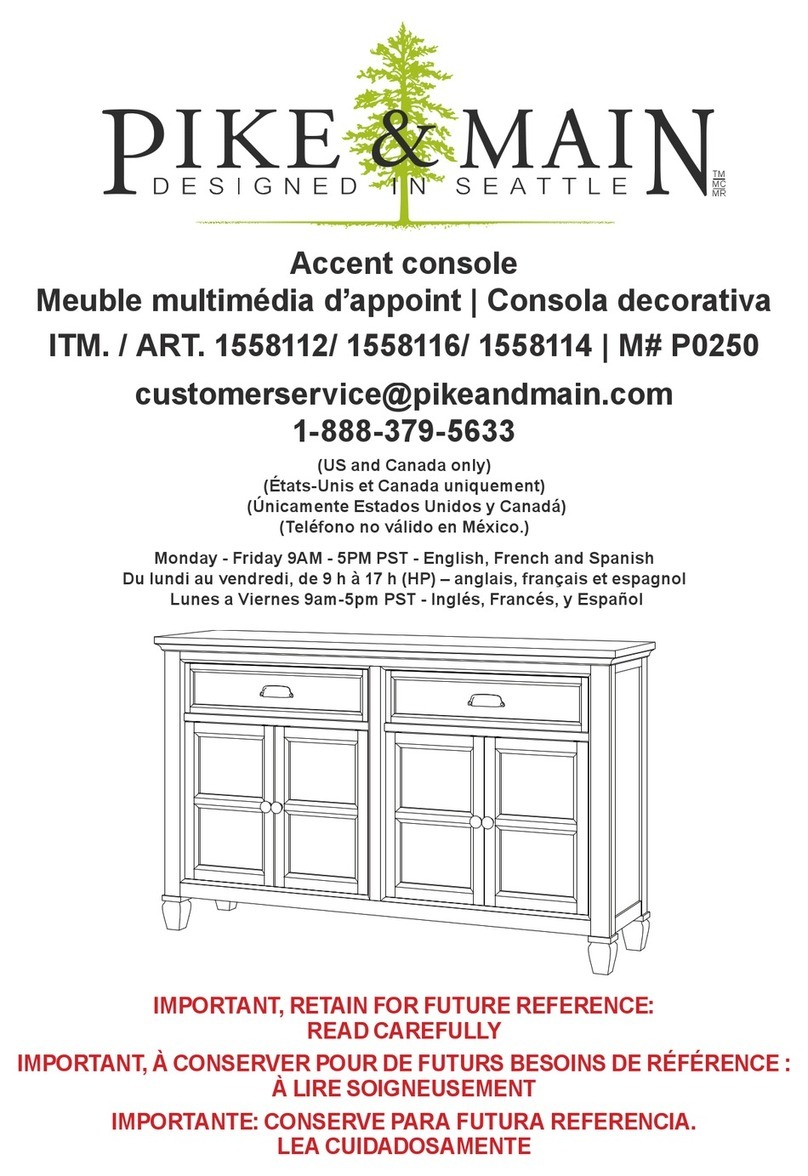 Pike & Main 1558112 User manual Pike & Main 1558112 User manual