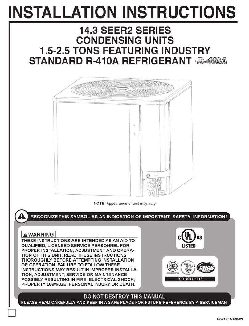 Ruud SA14AZ18AJ1NA User manual