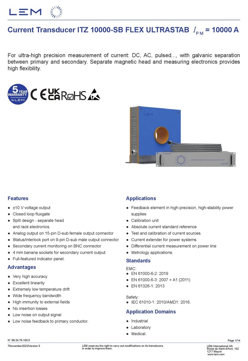 LEM ITZ 10000-SB FLEX ULTRASTAB manual