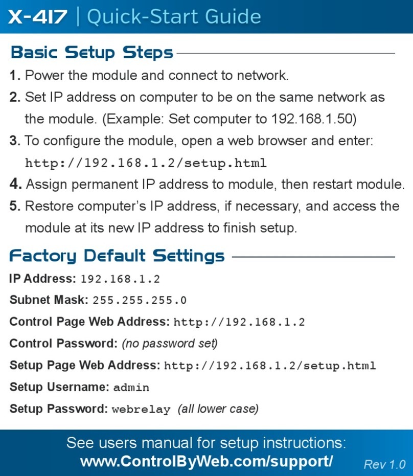 ControlByWeb X-417 quick start guide