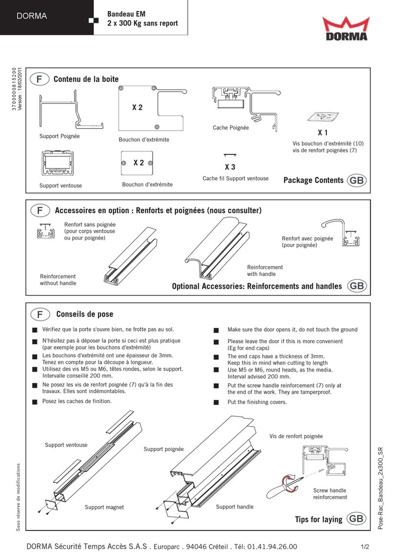 Dorma EM installation instructions