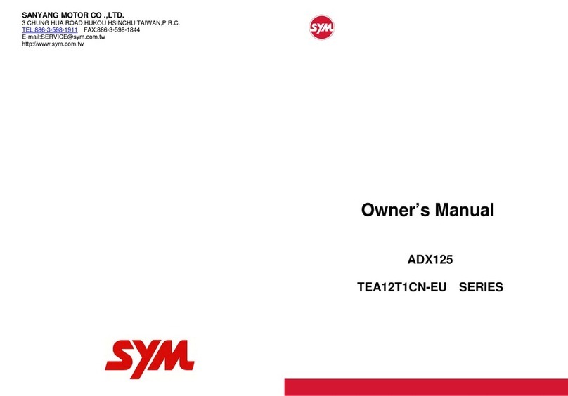Sym TEA12T1CN-EU Series User manual Sym TEA12T1CN-EU Series User manual