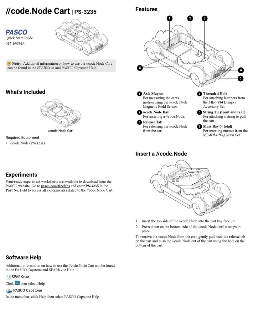 PASCO Node Cart User manual