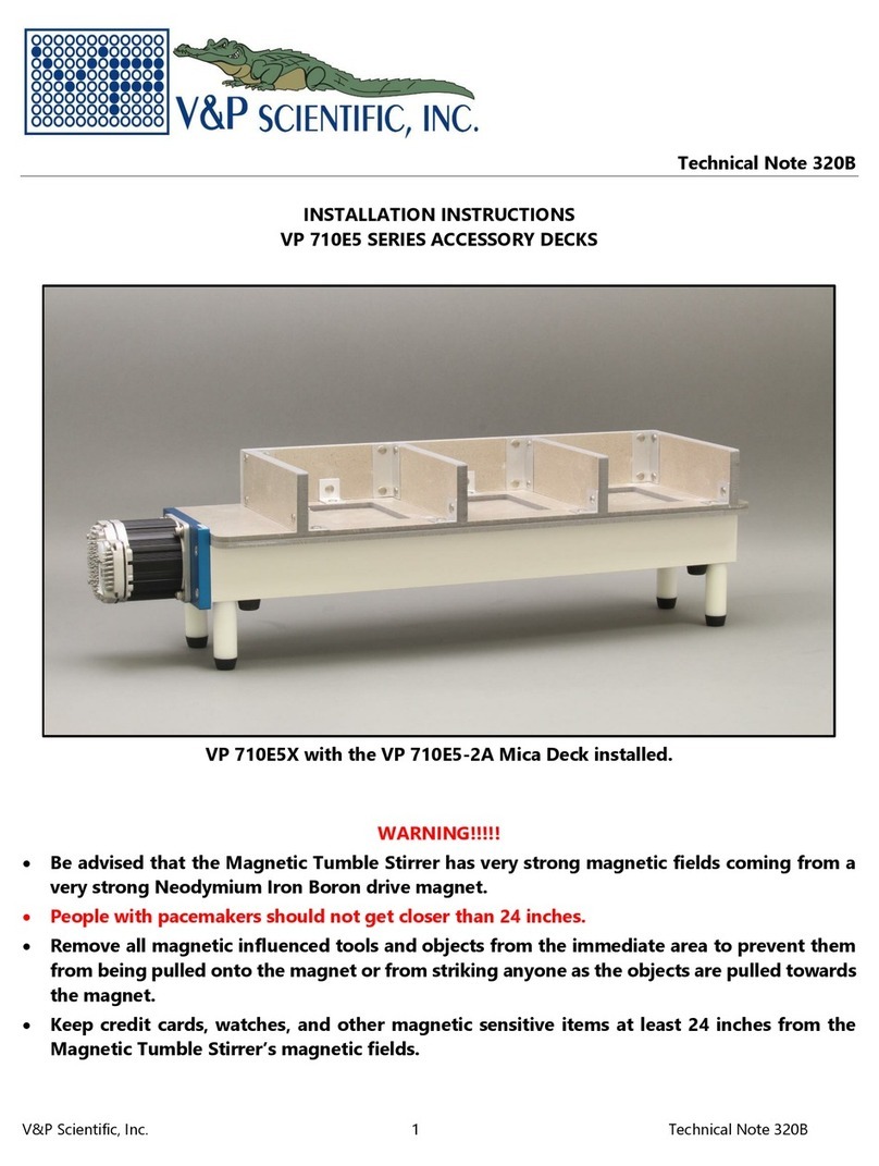 V&P Scientific VP 710E5 Series User manual V&P Scientific VP 710E5 Series User manual