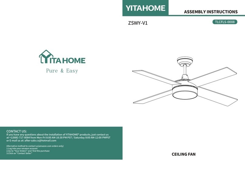 YitaHome TLCFLS-0008 Assembly instructions