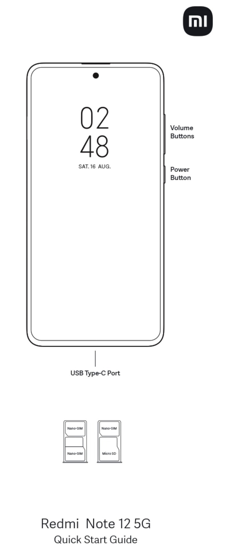 Xiaomi Redmi Note 12 5G User manual