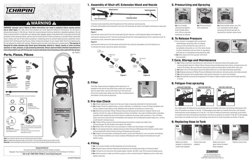 Chapin Sk-1159-1 manual