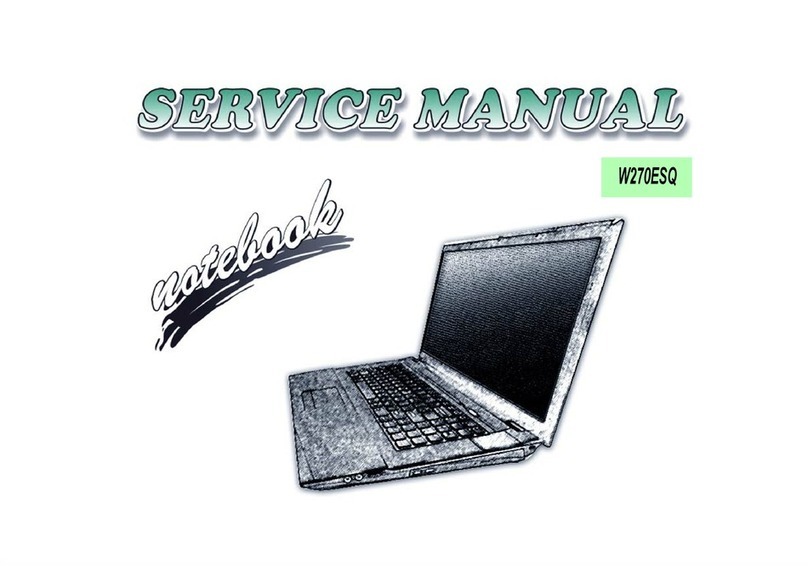 Clevo W270ESQ User manual Clevo W270ESQ User manual
