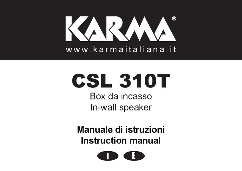 Karma CSL 310T instruction manual