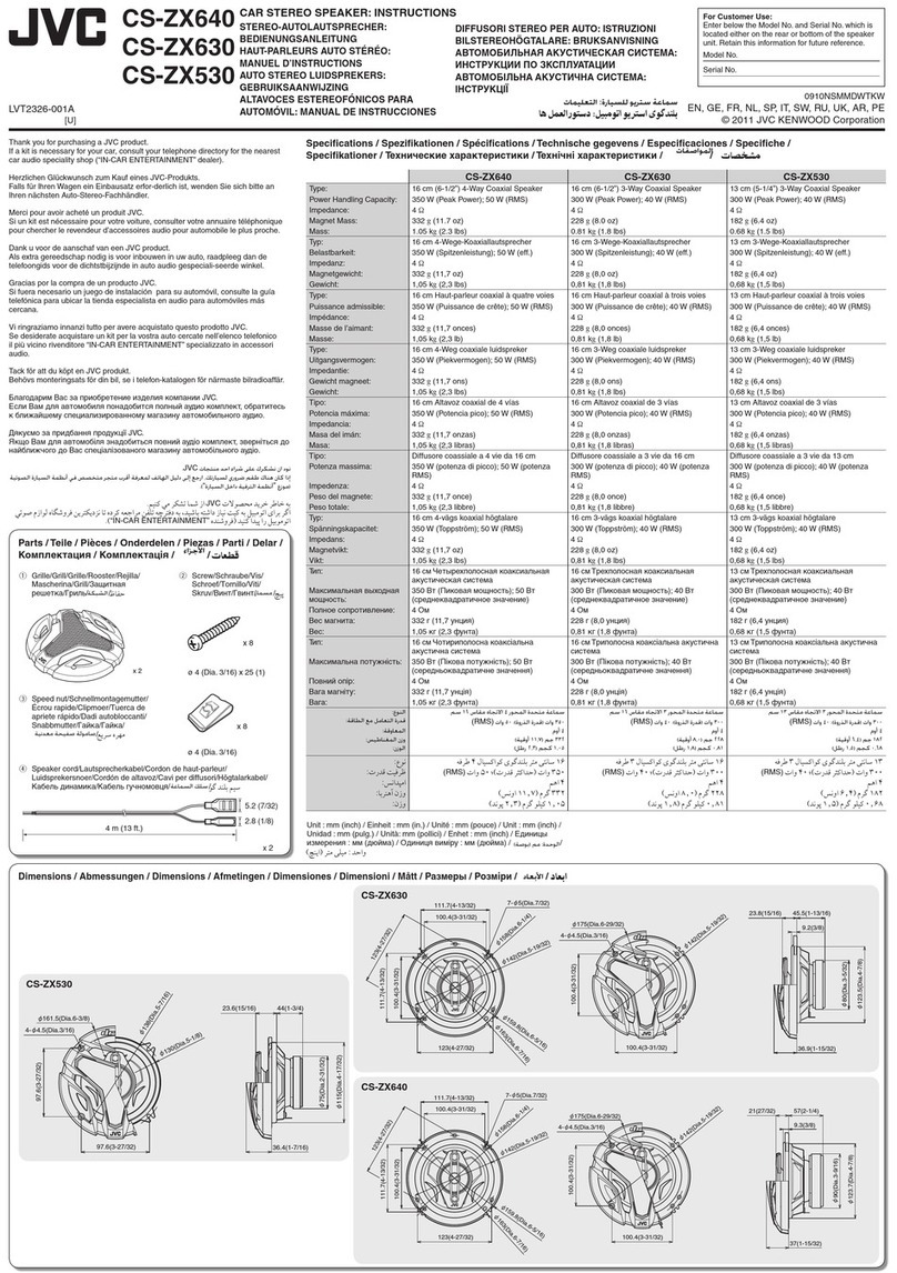 JVC CS-ZX640 User manual