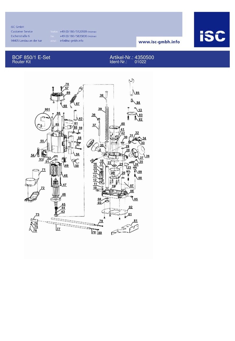 EINHELL Bavaria BOF 850E User manual