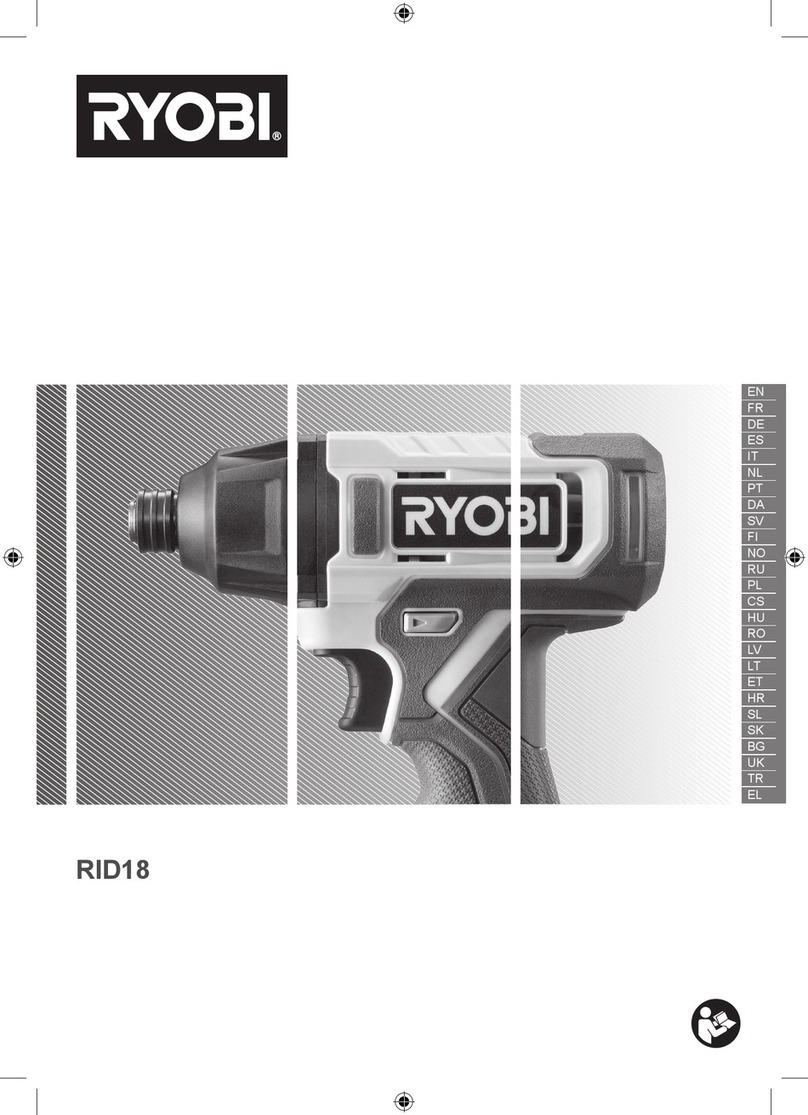 Ryobi RID18 manual