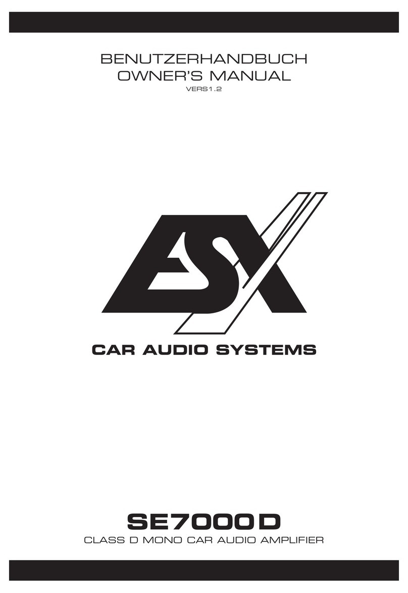 ESX SE7000 User manual ESX SE7000 User manual