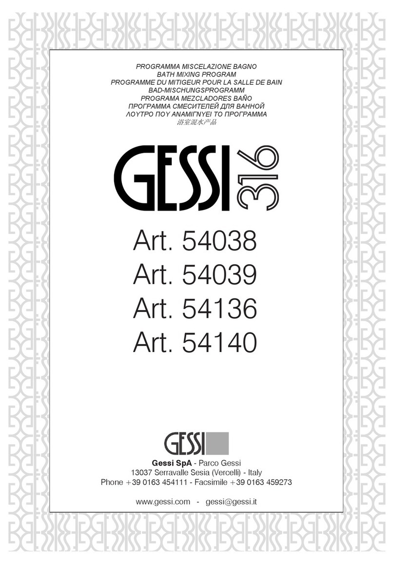 Gessi 54038 Bath Mixing Program