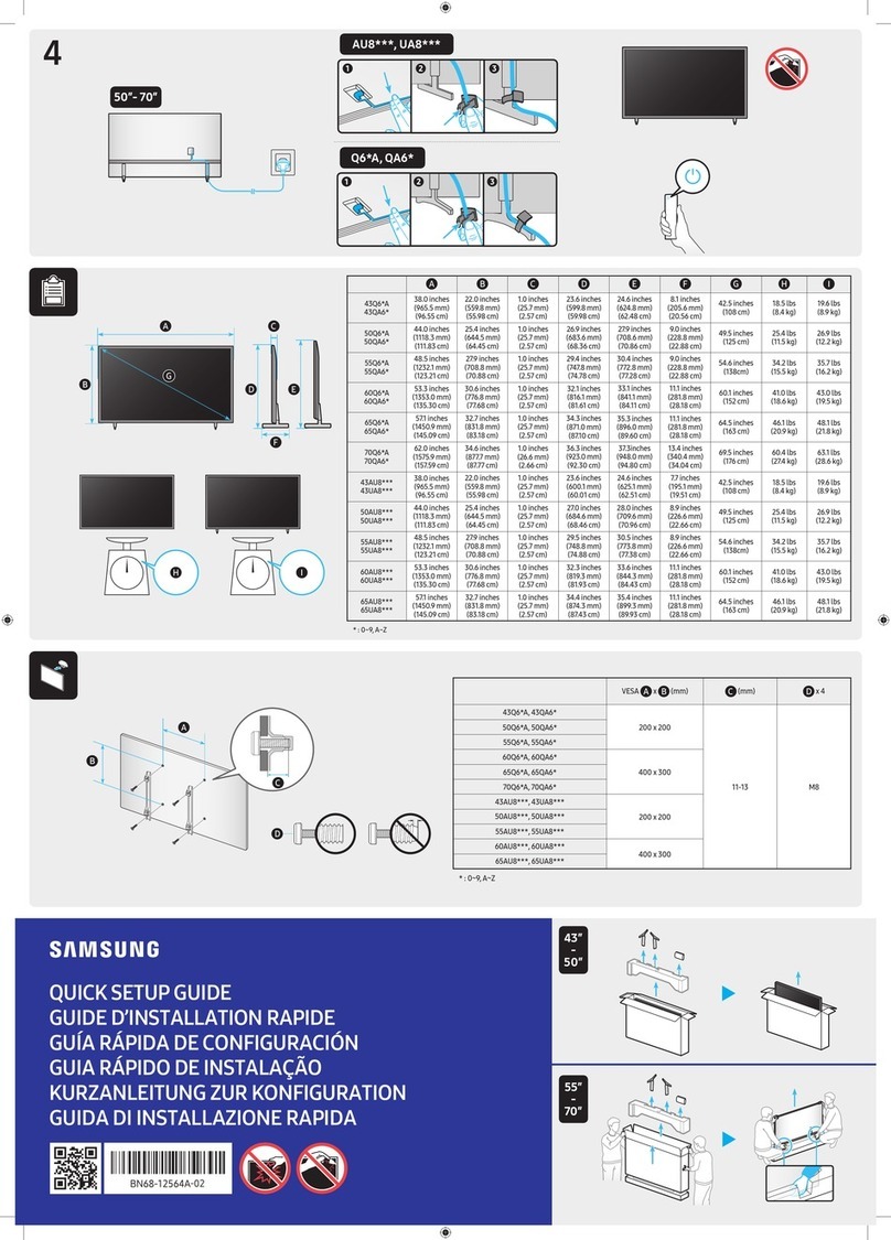 Samsung 43QA6 Series User manual