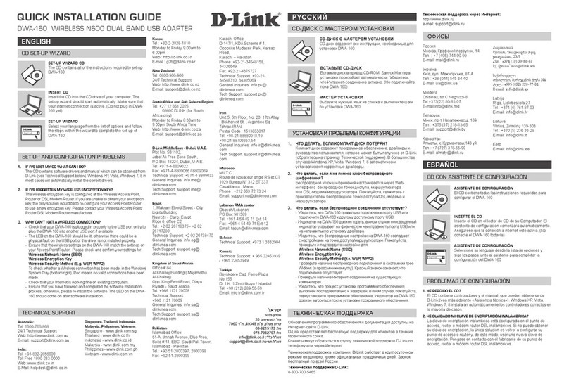 D-Link XTREME N DUAL BAND USB ADAPTER DWA-160 User manual D-Link XTREME N DUAL BAND USB ADAPTER DWA-160 User manual