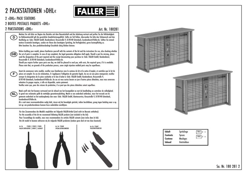 Faller 2 DHL PACK STATIONS manual