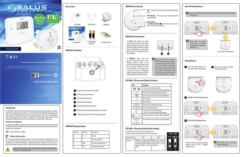 Salus RT510BC+ quick guide