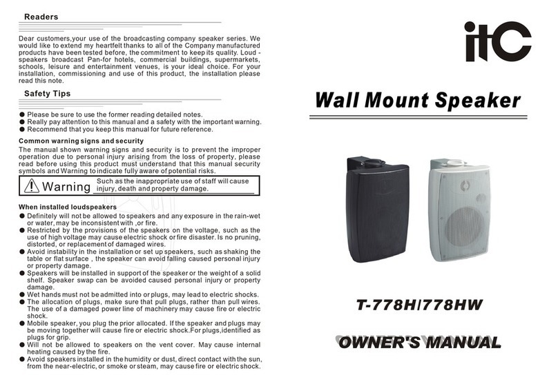 ITC T-778H User manual