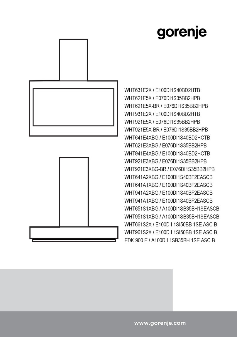 Gorenje WHT631E2X installation instructions Gorenje WHT631E2X installation instructions