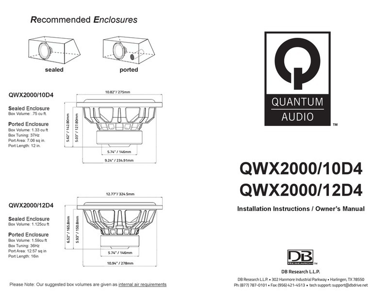 Quantum Audio QWX2000/10D4 Service manual
