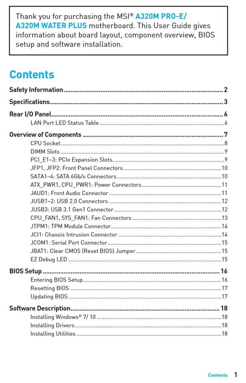MSI A320M PRO-E User manual