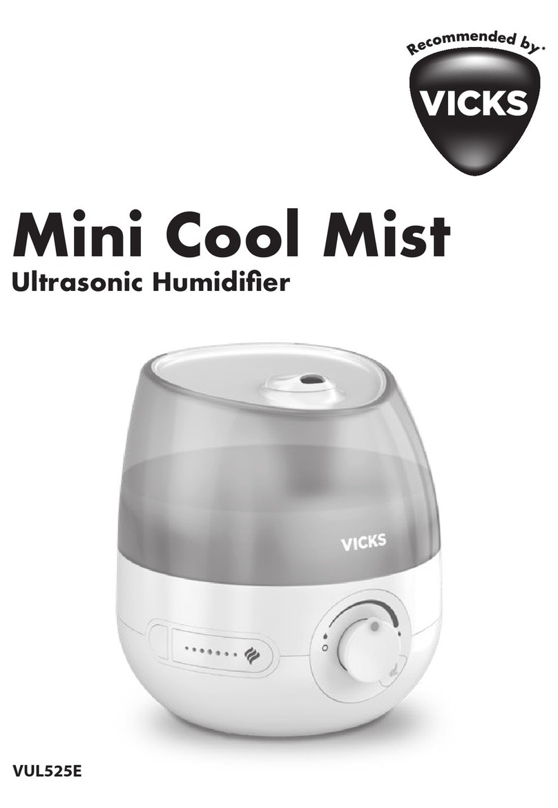 Vicks VUL525E User manual