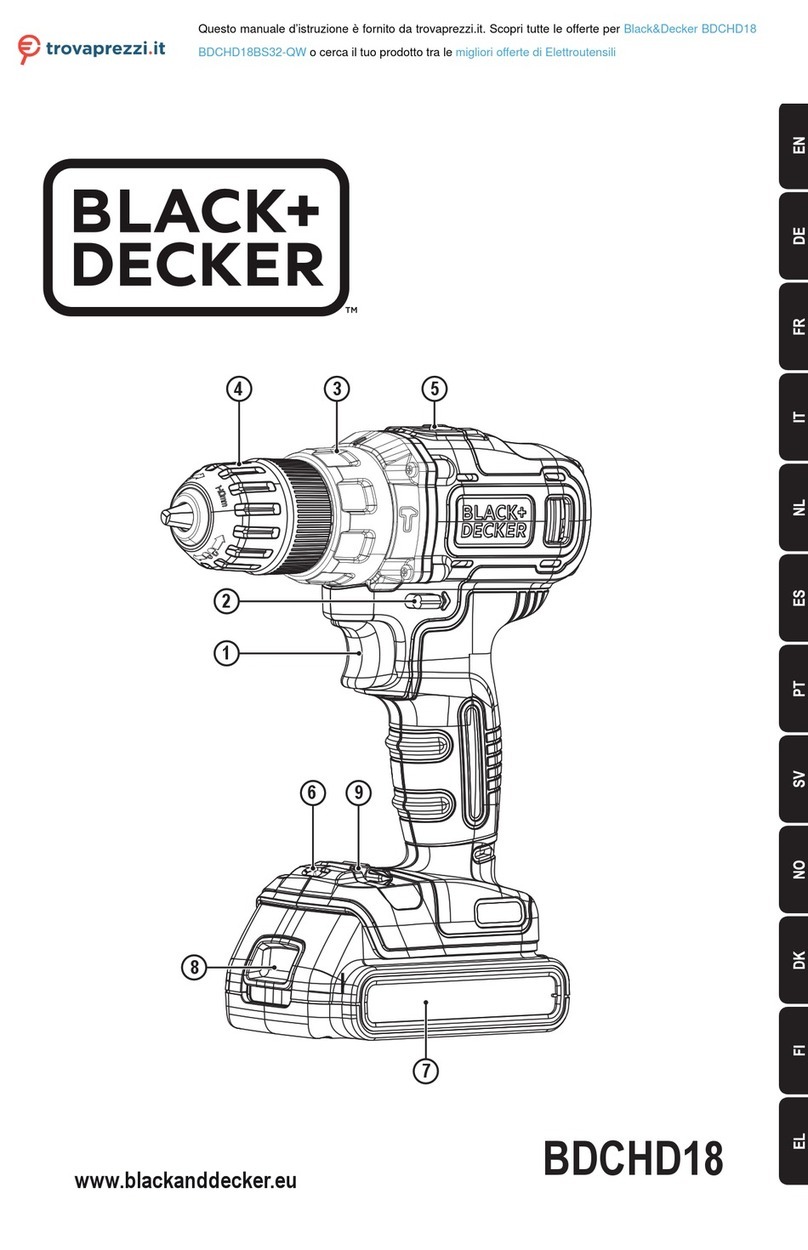 Black & Decker BDCHD18BS32-QW User manual