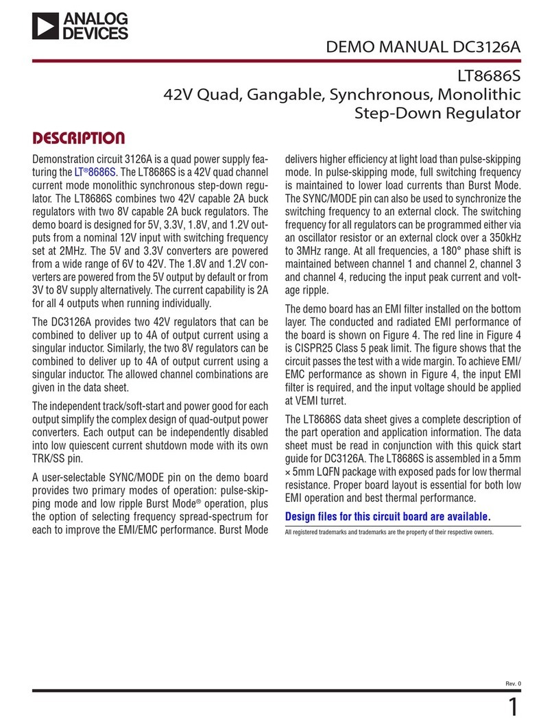Analog Devices DC3126A Quick setup guide
