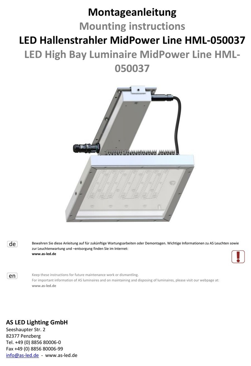 AS LED Lighting MidPower 050037 Mounting instructions