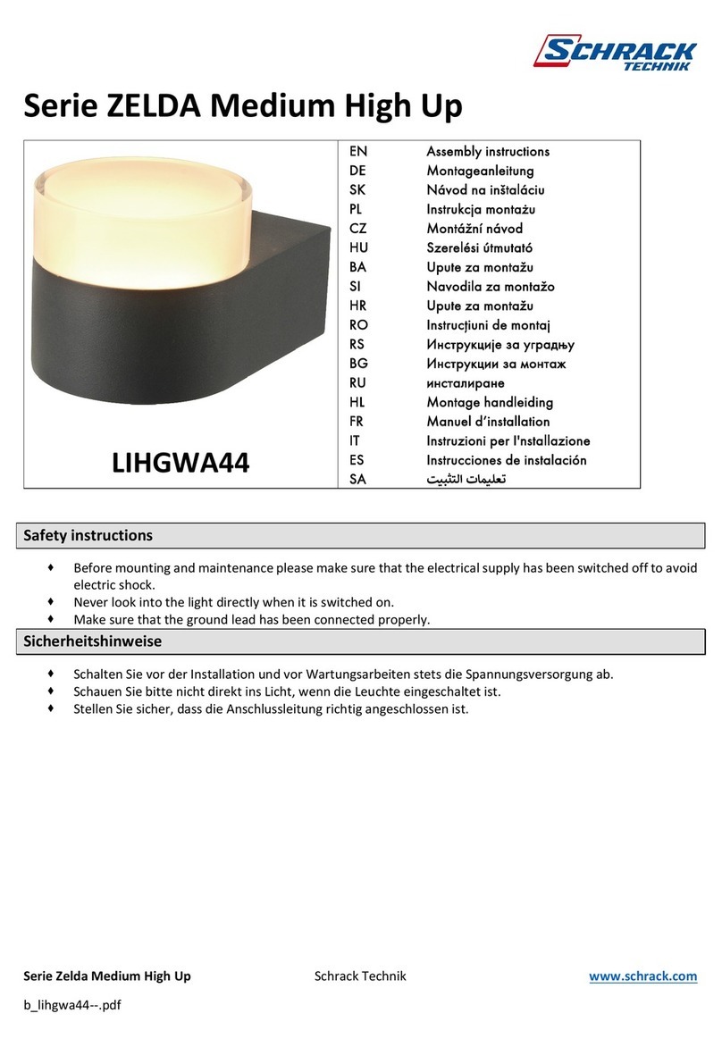 Schrack Technik ZELDA Medium High Up Series User manual Schrack Technik ZELDA Medium High Up Series User manual
