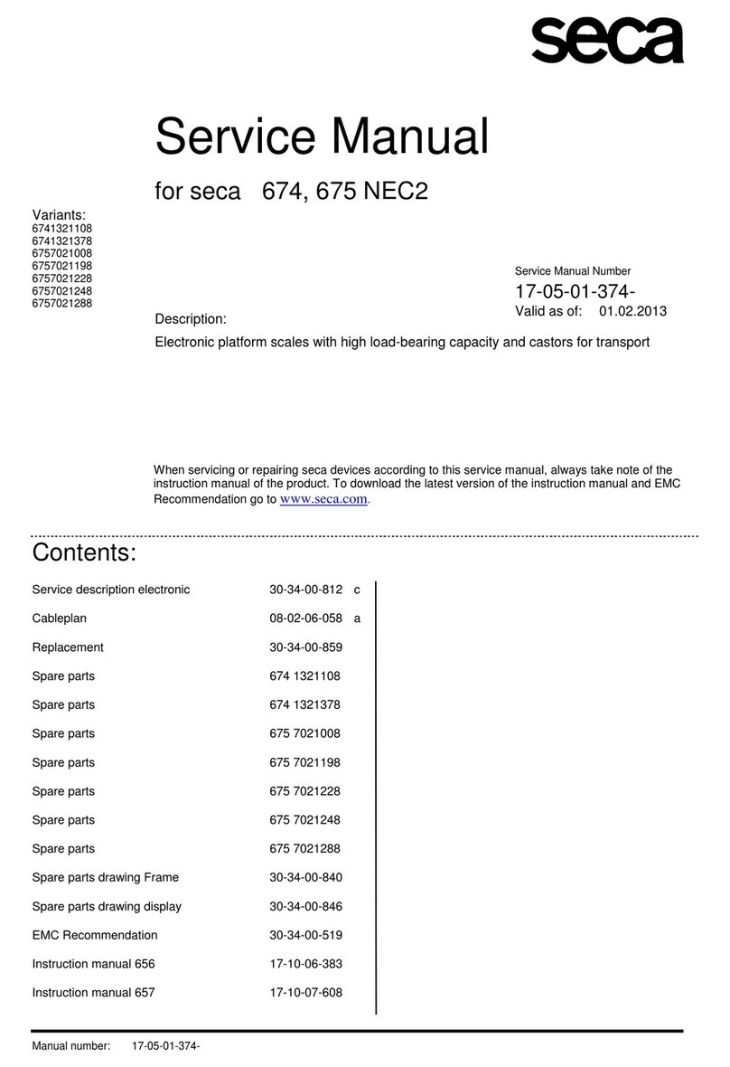 Seca 378 Service manual