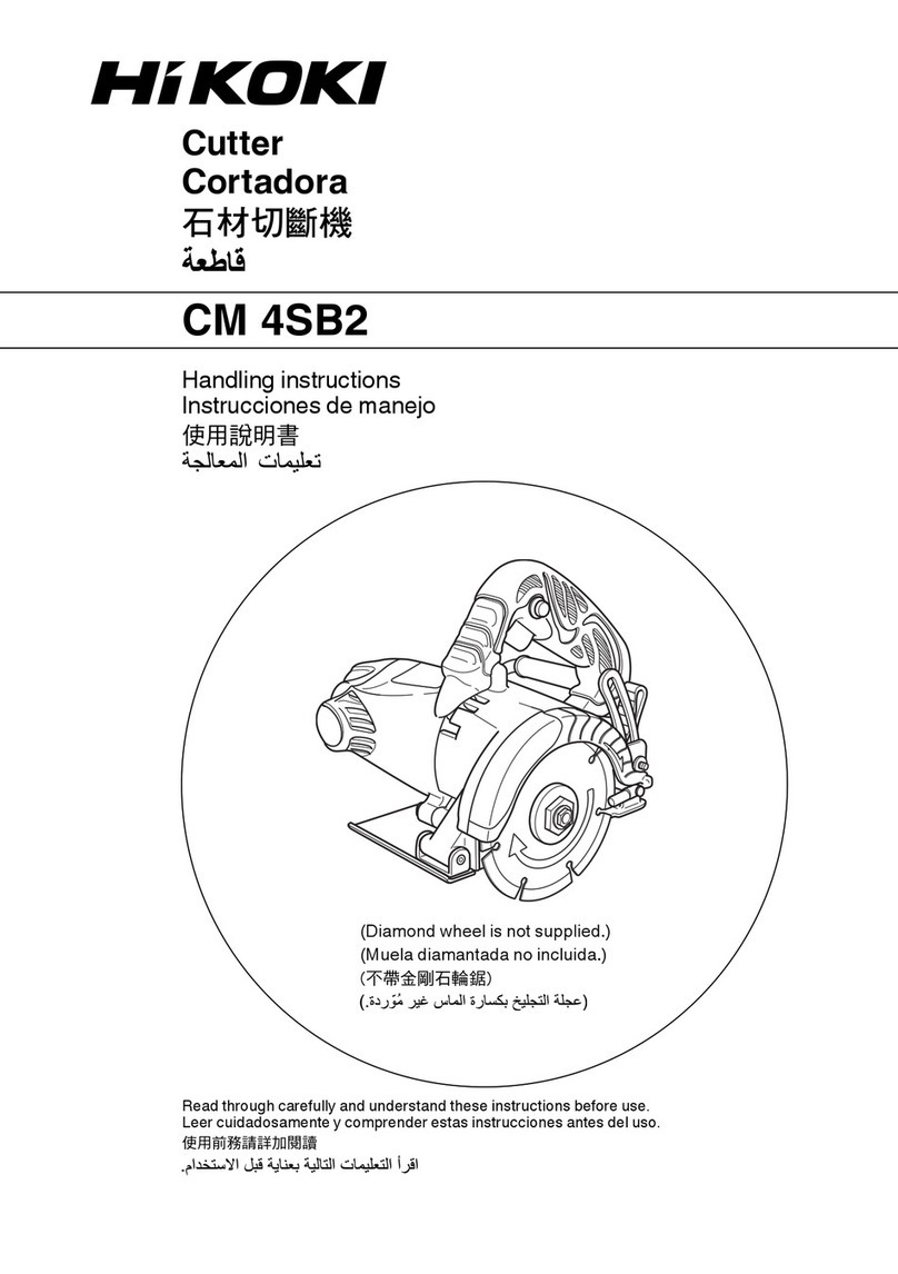 Hitachi Koki CM 4SB2 Handling instructions