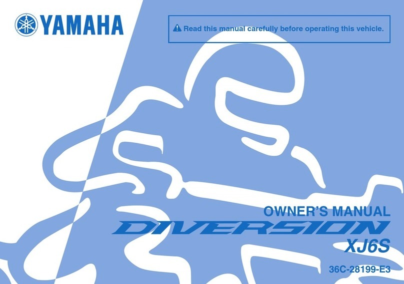 Yamaha DIVERSION XJ6S 2012 owner's manual