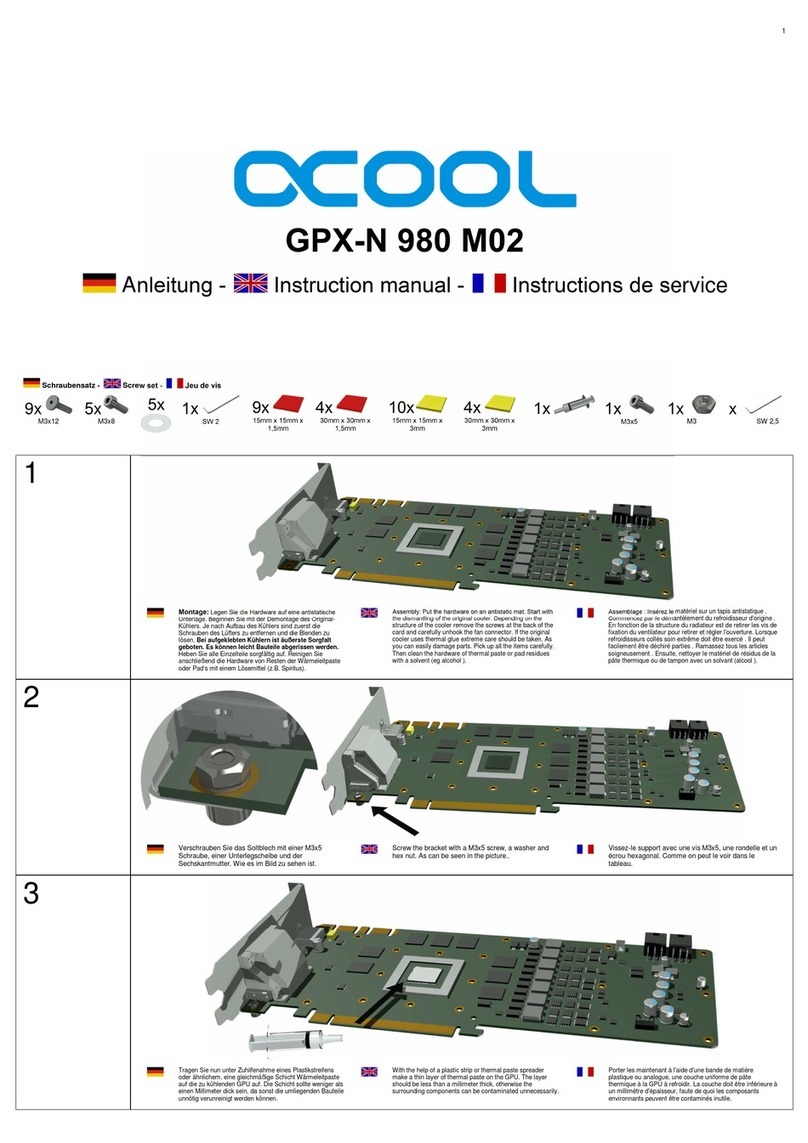 Alphacool GPX-N 980 M02 instruction manual