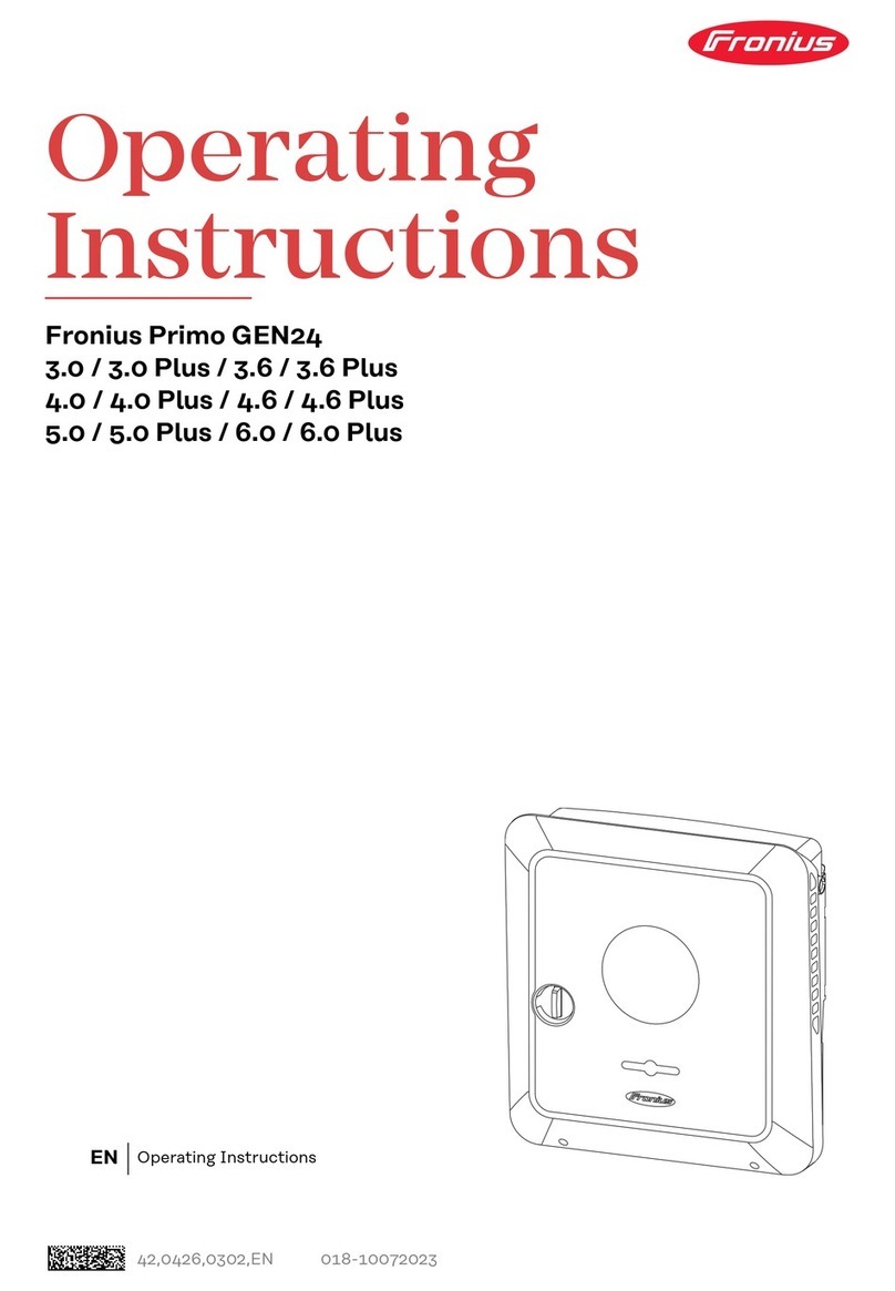 FRO­NIUS xPrimo GEN24 4.0 Plus operating instructions