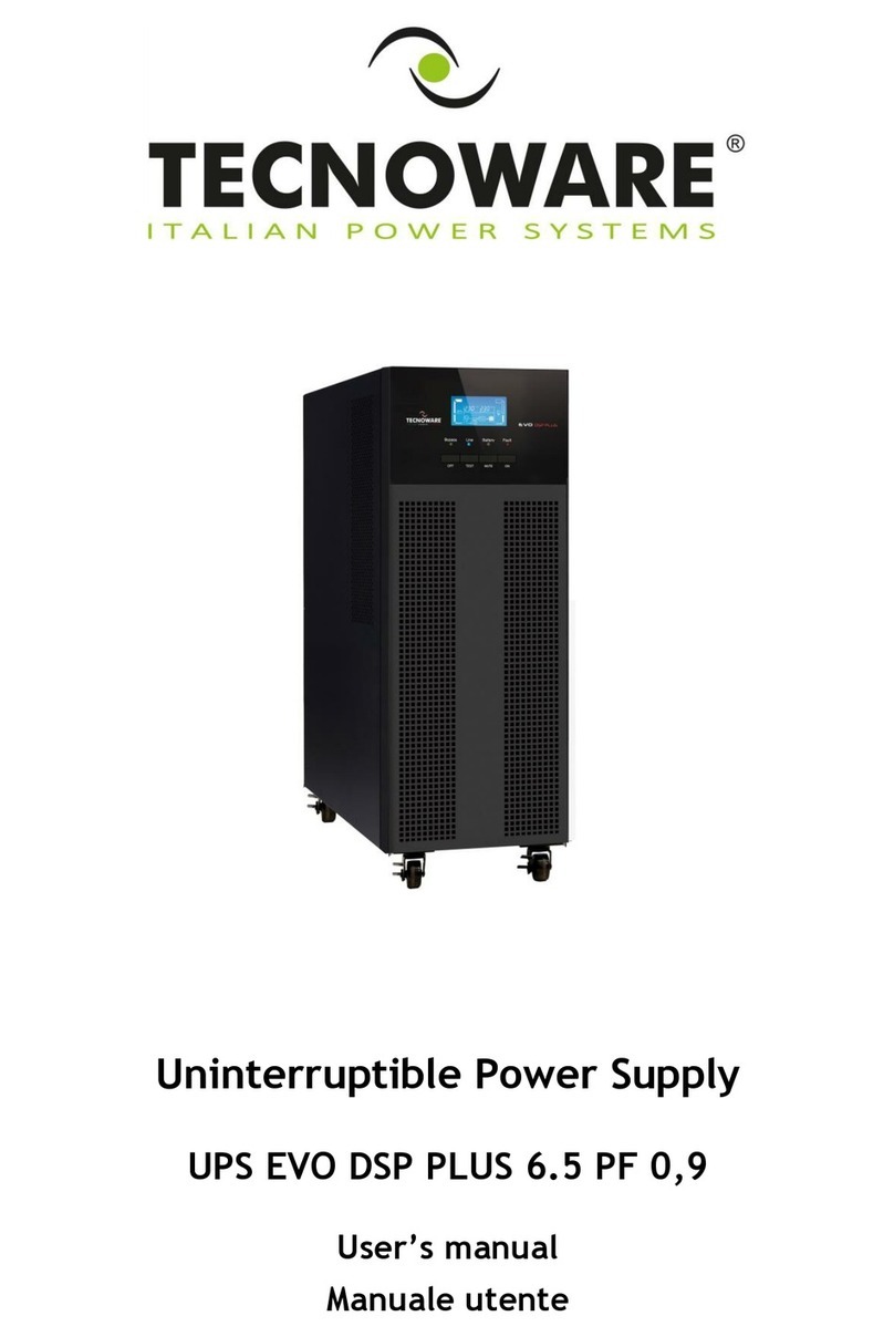 Tecnoware UPS EVO DSP PLUS 6.5 PF 0,9 User manual
