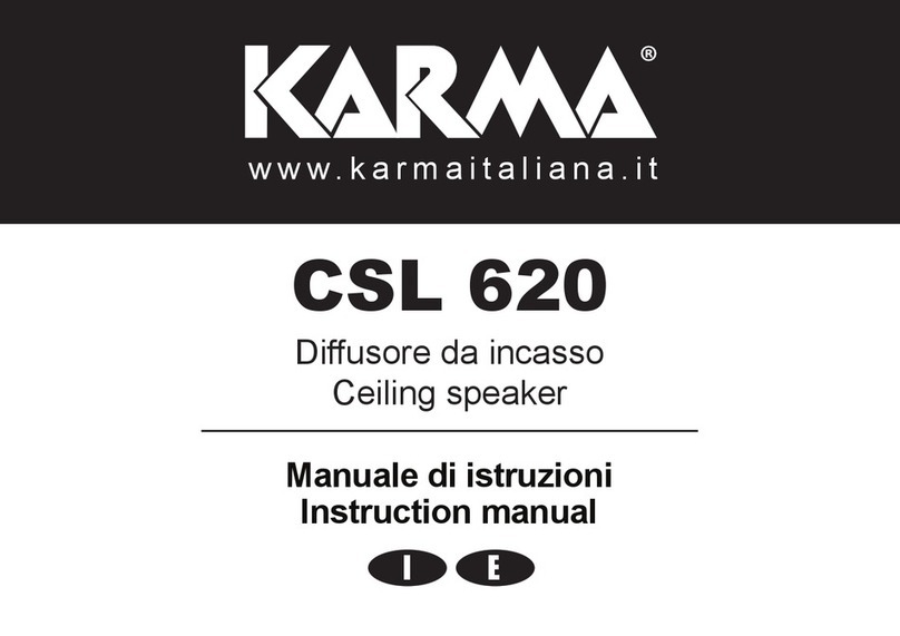 Karma CSL 620 User manual Karma CSL 620 User manual