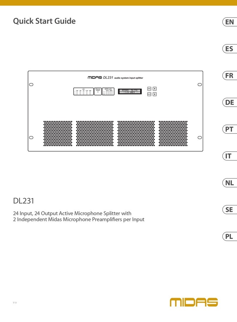 Midas DL231 quick start guide Midas DL231 quick start guide