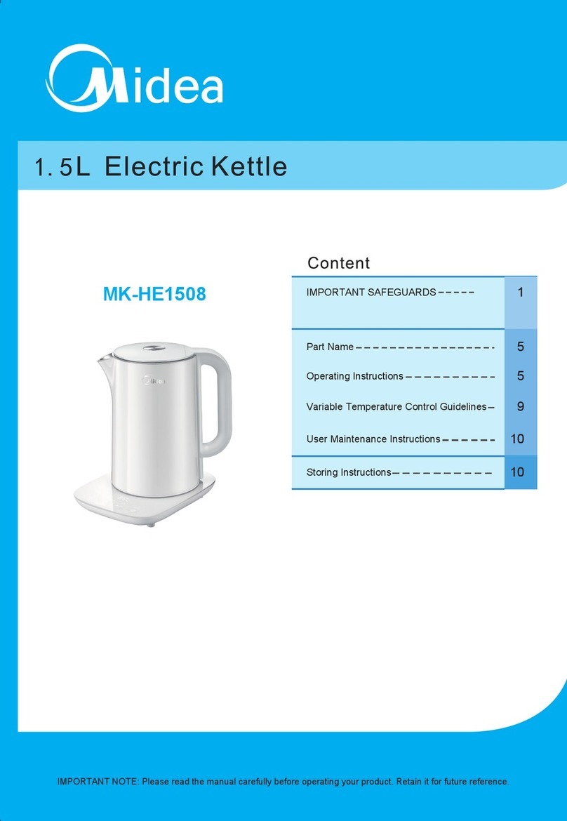 Midea MK-HE1508 User manual