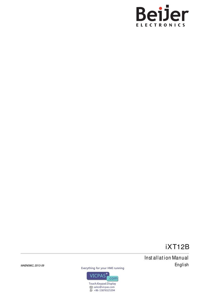 BeiJer iX T12B User manual