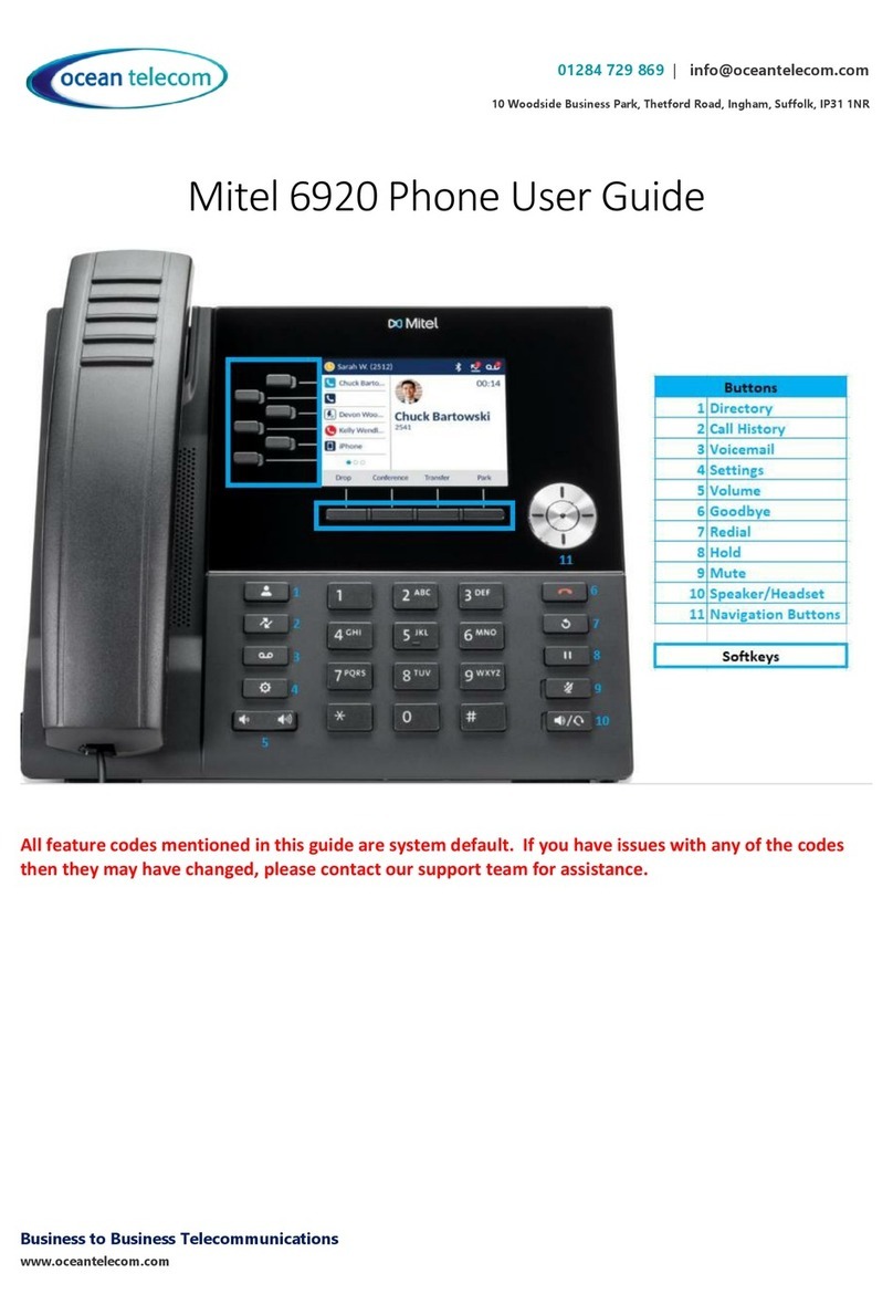 Mitel MiVOICE 6920 User manual