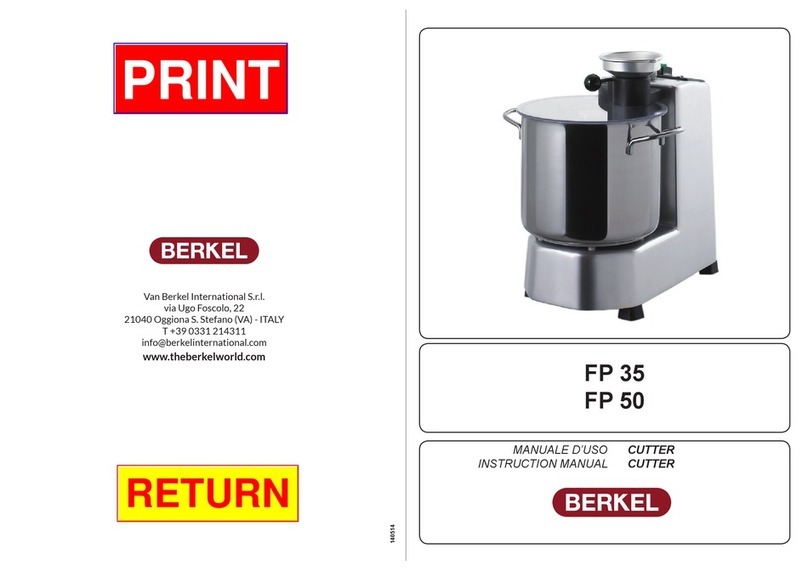 Berkel FP 35 instruction manual