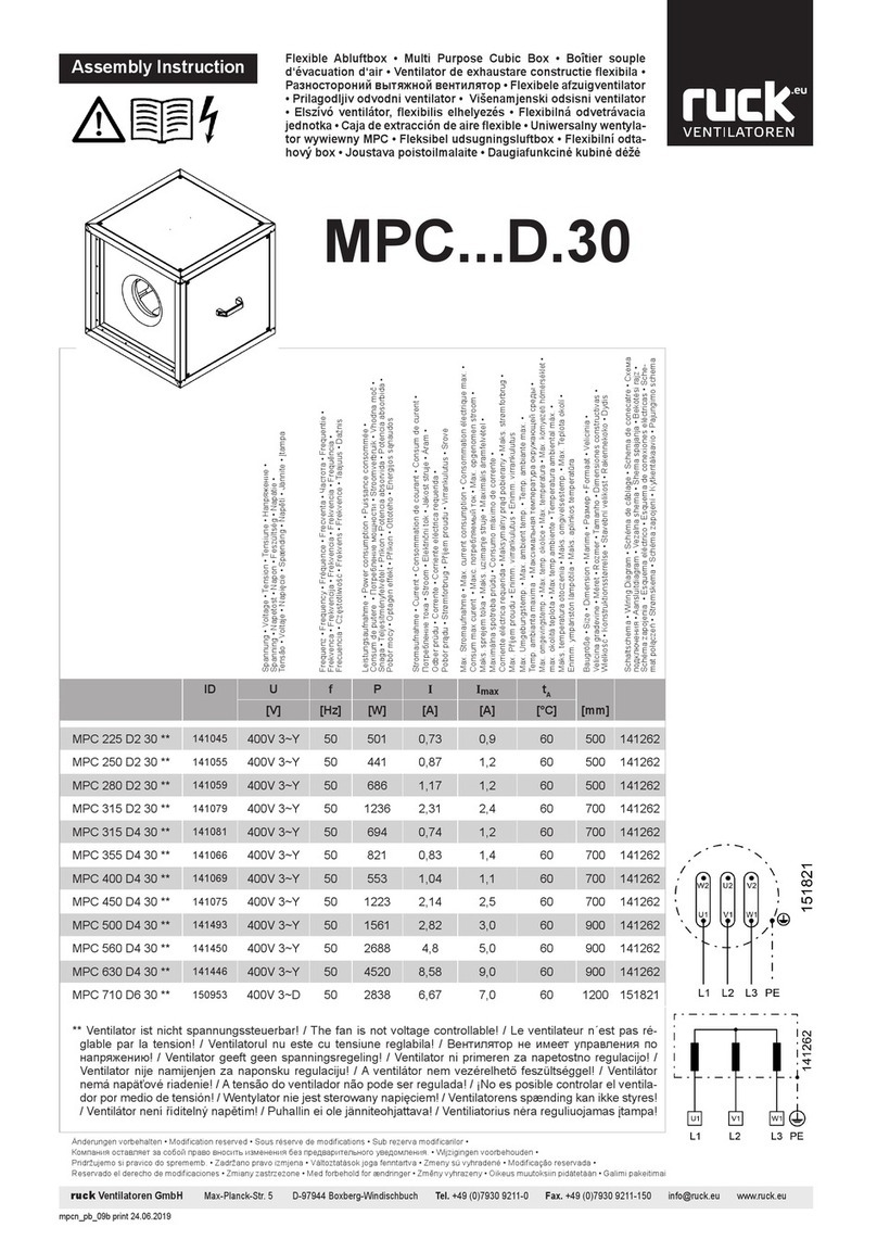 Ruck Ventilatoren MPC D 30 Series User manual