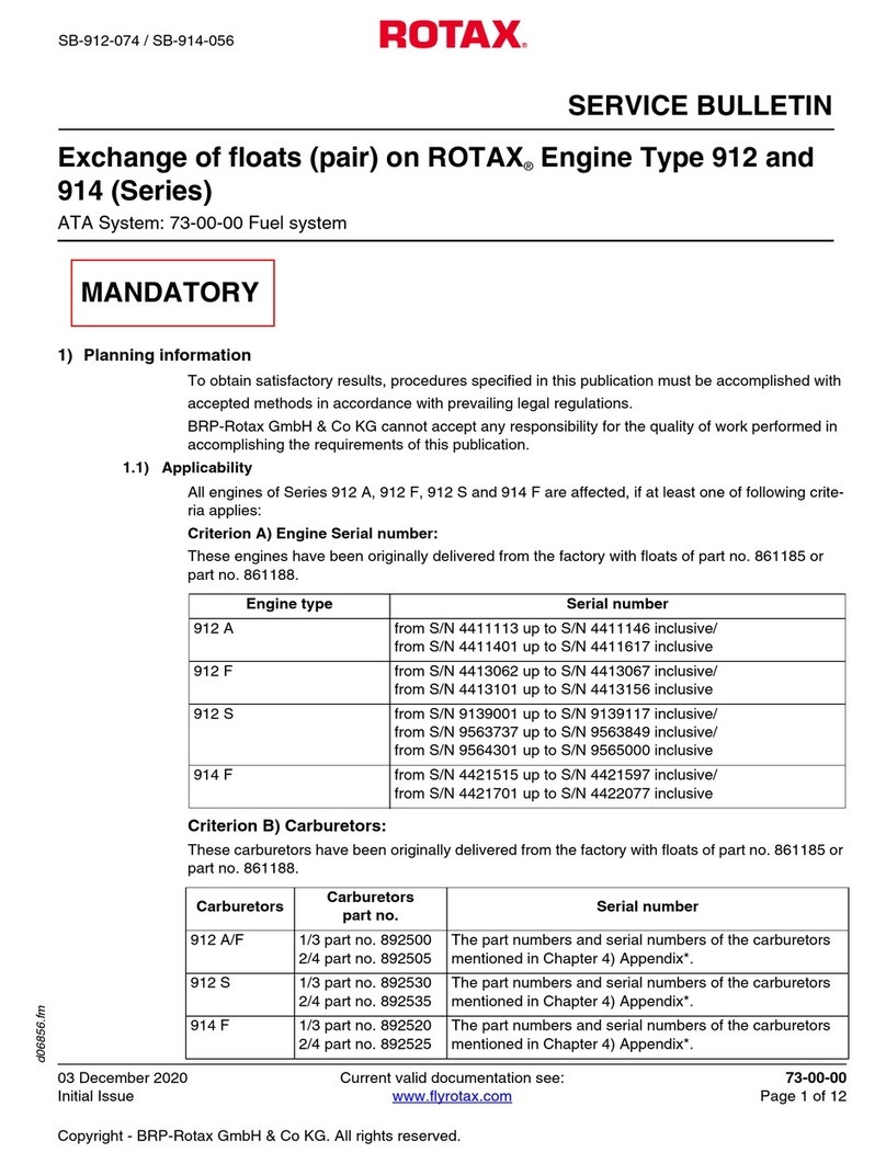 BRP ROTAX 912 Series Reference manual